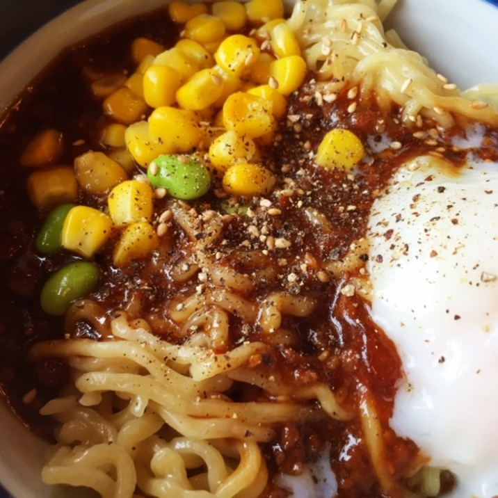 ひき肉あんかけ焼きそば